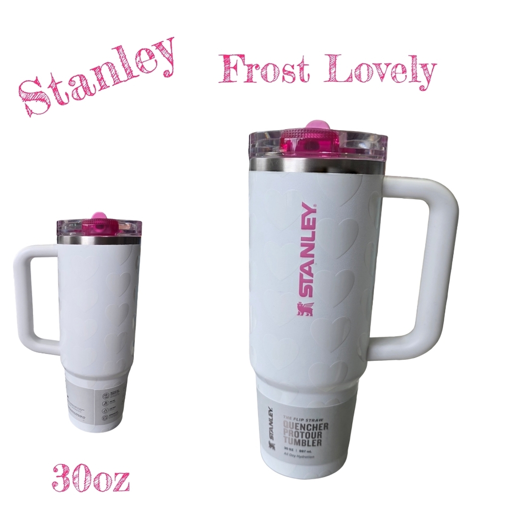Stanley 30oz VALENTINE'S ProTour Flip Straw Tumbler  NEW Frost Lovely